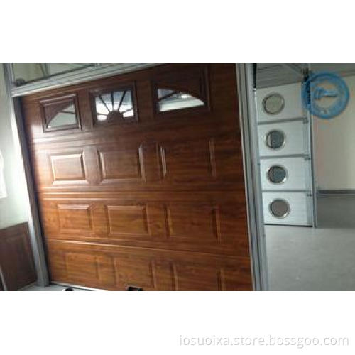 Wooden Color Automatic Garage Doors EU Safety Standard With